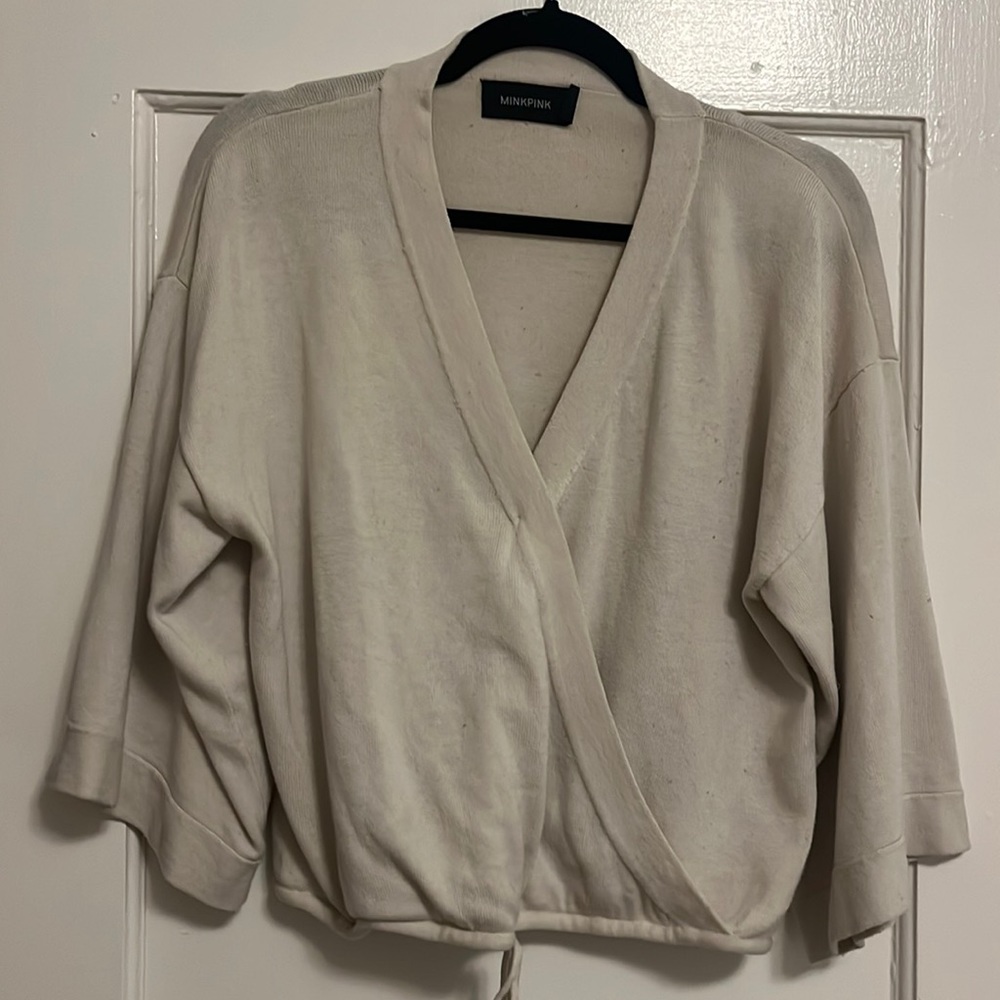 MINKPINK Wrap sweater size S OBO